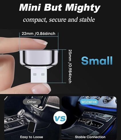 2in1Wireless CarPlay and Android Auto Adapter 2025 Convert Wired to Wireless, Compact Design, Plug & Play, Fast & Stable Connection in Saudi Arabia