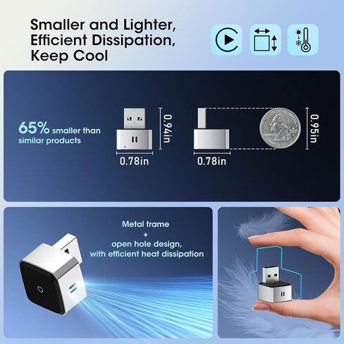 Wireless Carplay Adapter for iPhone, Convert Wired to Apple Carplay Wireless Adapter, Mini Size, Plug and Play, Connection Stable No Delay Car Play for Honda Special Models in Kuwait