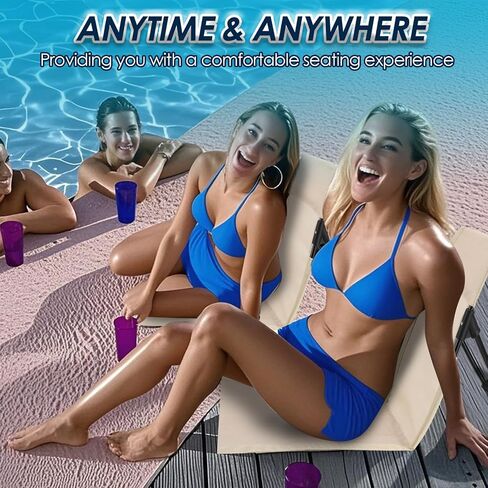 Gugxiom 2 Pcs Foldable Pool Chairs, Portable Outdoor Chair for Poolside, Beach Chairs for Beach Poolside Camping Picnic Lawn Accessories (White) in Saudi Arabia