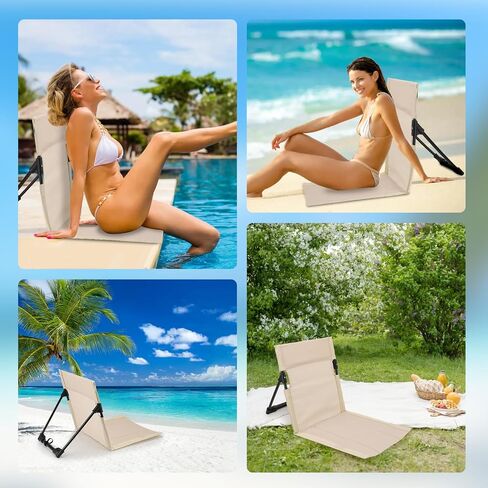 Gugxiom 2 Pcs Foldable Pool Chairs, Portable Outdoor Chair for Poolside, Beach Chairs for Beach Poolside Camping Picnic Lawn Accessories (White) in Saudi Arabia