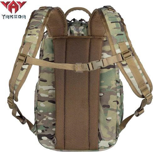 vAv YAKEDA 500D NylonTactical Military Backpack for Men,Fit 12.6-15.6 inches Laptop, Daily Bag for Hiking,hunting,running (Tan) in Kuwait
