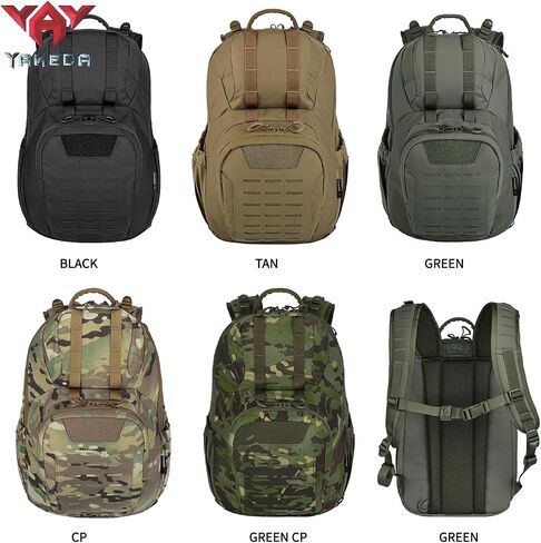 vAv YAKEDA 500D NylonTactical Military Backpack for Men,Fit 12.6-15.6 inches Laptop, Daily Bag for Hiking,hunting,running (Tan) in Kuwait