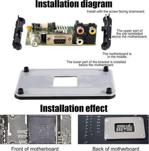Backplate for AMD AM4, 3.54x2.13in Motherboard Mounting Holes Durable CPU Heatsink Bracket Fan Cooler Low Profile Board Plate Accessories Parts Compatible with AM4 Socket PC Computer in Saudi Arabia