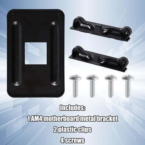 Backplate for AMD AM4, 3.54x2.13in Motherboard Mounting Holes Durable CPU Heatsink Bracket Fan Cooler Low Profile Board Plate Accessories Parts Compatible with AM4 Socket PC Computer in Saudi Arabia