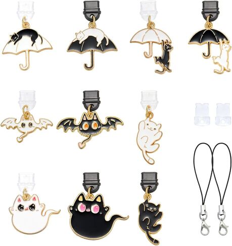 Anti Dust Plug Charm Type C USB C Dust Plug Charm with Alloy Enamel Aesthetics Pendant Cute Charging Port Protector for Phone Accessories in Saudi Arabia