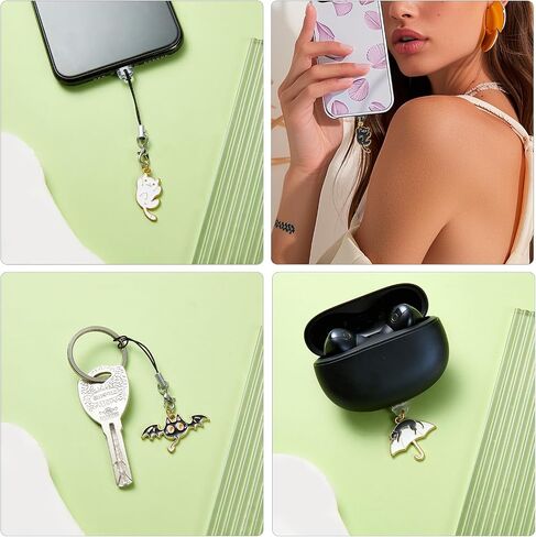 Anti Dust Plug Charm Type C USB C Dust Plug Charm with Alloy Enamel Aesthetics Pendant Cute Charging Port Protector for Phone Accessories in Saudi Arabia