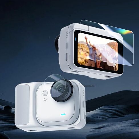 واقي الشاشة لـ Insta360 Go Ultra (3 Pack) ، T لـ Insta360 Go Go Ultra Canera Glass Glass Screen Film & TPU Protector Film Anti-Fingerprin in Kuwait