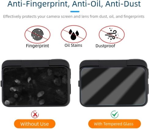واقي الشاشة لـ Insta360 Go Ultra (3 Pack) ، T لـ Insta360 Go Go Ultra Canera Glass Glass Screen Film & TPU Protector Film Anti-Fingerprin in Kuwait