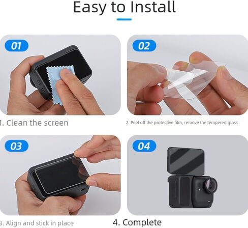 واقي الشاشة لـ Insta360 Go Ultra (3 Pack) ، T لـ Insta360 Go Go Ultra Canera Glass Glass Screen Film & TPU Protector Film Anti-Fingerprin in Kuwait