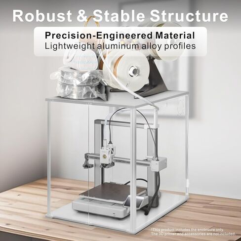 FNATR #02 Box 3D Printer Enclosure Ender 3 Enclosure Prusa Enclosure Bambu Lab Enclosure LED Light HEPA Filter Fan for Creality Ender 3 S1/Prusa MK4/MK3S+/Bambu Lab P1P/Ankermake M5 in Kuwait