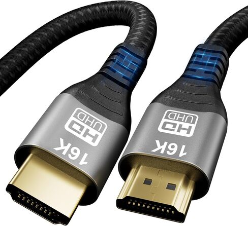 16K 10K 8K HDMI 2.2 Cable 96 Gbps 5 FT, Ultra High Speed HDMI® Cable 16K 30Hz 8K/120Hz 4K 240HZ eARC HDCP 2.2&2.3 HDR10+ Dolby Compatible with PS5 PlayStatio5 TV PC Monitor Xbox Series in Kuwait