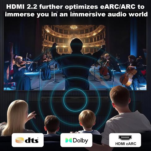 16K 10K 8K HDMI 2.2 Cable 96 Gbps 5 FT, Ultra High Speed HDMI® Cable 16K 30Hz 8K/120Hz 4K 240HZ eARC HDCP 2.2&2.3 HDR10+ Dolby Compatible with PS5 PlayStatio5 TV PC Monitor Xbox Series in Kuwait