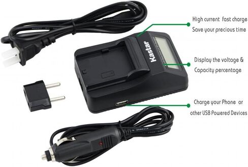 Kastar Ultra Fast Charger Kit لأوليمبوس LI-90B و LI-92B و UC-90 و OLEMPUS SH-1 و SH-50 IHS و SH-60 و SP-100 و SP-100EE و THEST TG-1 IHS و THAGE TG-2 IHS ، TUGH TG-3 ، XZ-2 in Saudi Arabia
