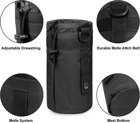 Gogoku 3 Pack Molle Pouch Combo Water Bottle Pouch Holder Tactical Molle Pouches Compact Utility Waist Bag Pack in Saudi Arabia