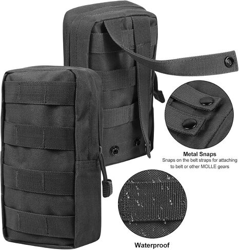 Gogoku 3 Pack Molle Pouch Combo Water Bottle Pouch Holder Tactical Molle Pouches Compact Utility Waist Bag Pack in Saudi Arabia