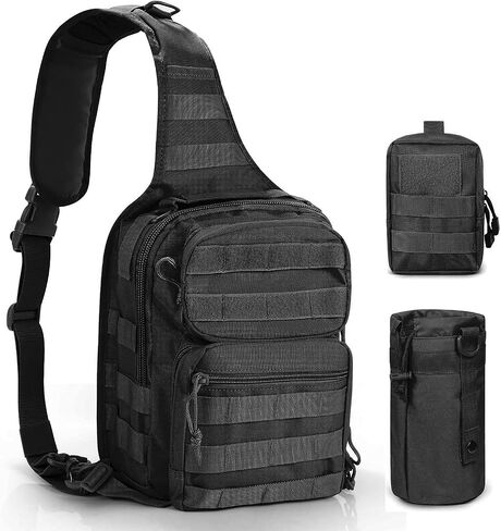 Gogoku 3 Pack Molle Pouch Combo Water Bottle Pouch Holder Tactical Molle Pouches Compact Utility Waist Bag Pack in Saudi Arabia