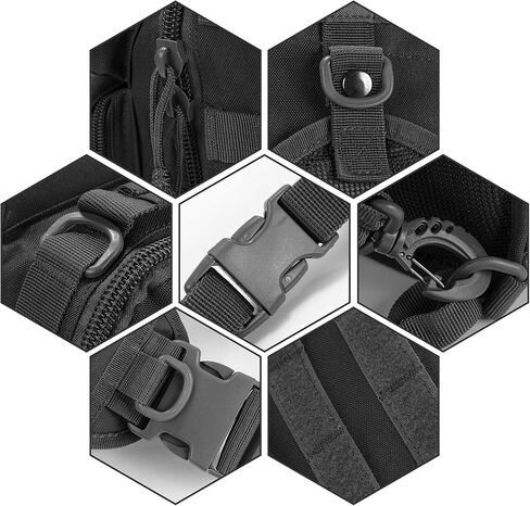 Gogoku 3 Pack Molle Pouch Combo Water Bottle Pouch Holder Tactical Molle Pouches Compact Utility Waist Bag Pack in Saudi Arabia
