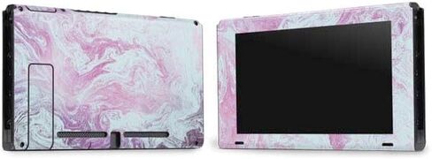 Skinit Decal Gaming Skin Compatible with Nintendo Switch Bundle - Aqua Blue Marble Ink Design in Saudi Arabia