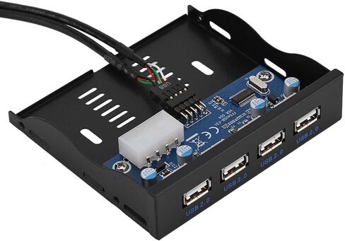 اللوحة الأمامية المرنة ، USB2.0 Floppy Front Panel 3.5 Metal Construction Floppy Bay 9 Pin to 4 Interface USB 2.0 Hub ، التوصيل والتشغيل ، ونقل مقاطع الفيديو ، والموسيقى ، والصور ، وملفات البيانات على in Saudi Arabia