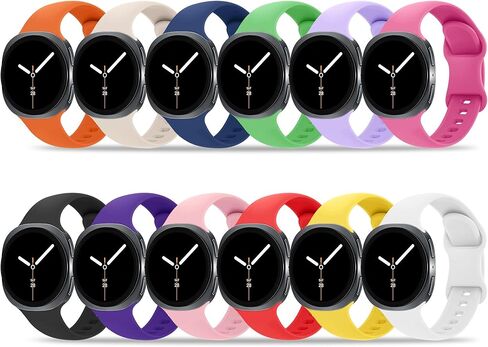 12 Pack Bands Compatible with Samsung Galaxy Watch 8 40mm 44mm/Galaxy Watch 8 Classic 46mm/Galaxy Watch Ultra 47mm Band for Women Men, No Gap Soft Silicone Sport Breathable Replacement Strap in Kuwait