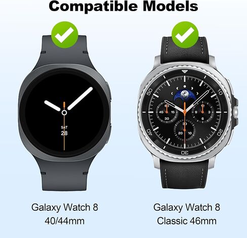 12 Pack Bands Compatible with Samsung Galaxy Watch 8 40mm 44mm/Galaxy Watch 8 Classic 46mm/Galaxy Watch Ultra 47mm Band for Women Men, No Gap Soft Silicone Sport Breathable Replacement Strap in Kuwait