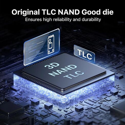 SSD 1TB - M.2 NVMe PCIe Gen4x4 with Graphite Sheet, up to 7401MB/s Read, SLC Cache TLC 3D NAND Gaming SSD, Compatible with PS5, Laptop ＆ PC in Saudi Arabia