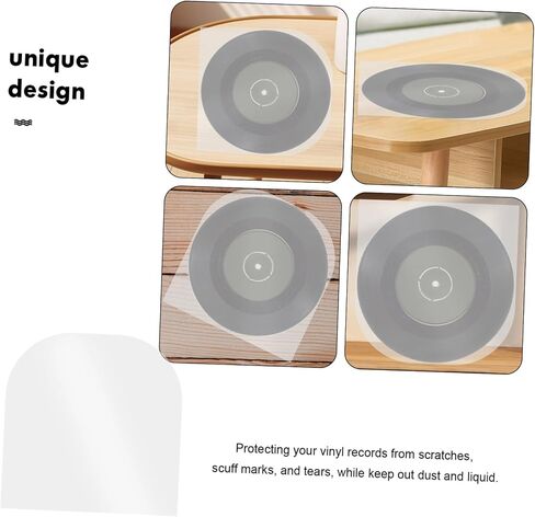 MIPCASE 50PCS الأكمام السجلات السجل فينيل ثابتة حقائب حماية السجل لتخزين تخزين آمن خدش حماة سجل الفينيل in Saudi Arabia