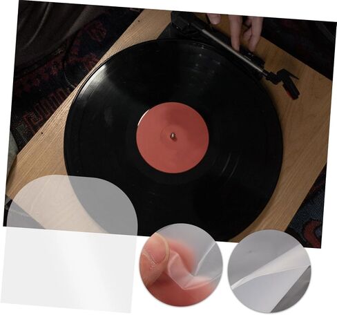 MIPCASE 50PCS الأكمام السجلات السجل فينيل ثابتة حقائب حماية السجل لتخزين تخزين آمن خدش حماة سجل الفينيل in Saudi Arabia