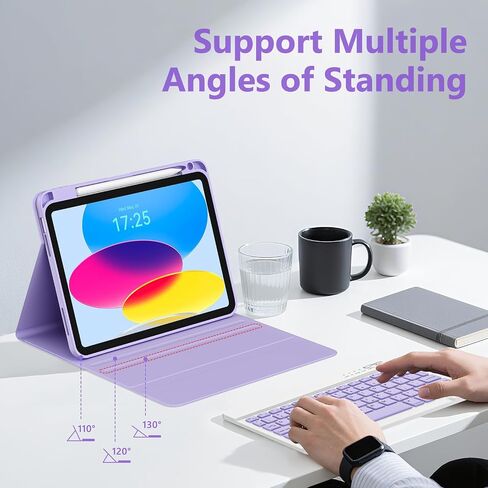 CC Store for ipad A16 11th 10th Generation Case with Keyboard, Folio Cover in Saudi Arabia
