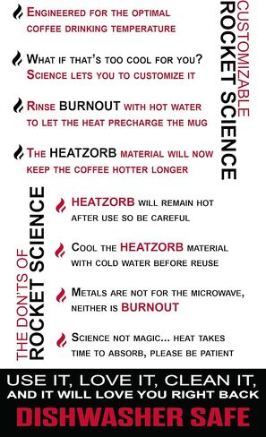 LEXO BURNOUT Temperature Regulating Travel Mug 12 oz Red - Drink NOW & Heat-Zorb Tech in Saudi Arabia