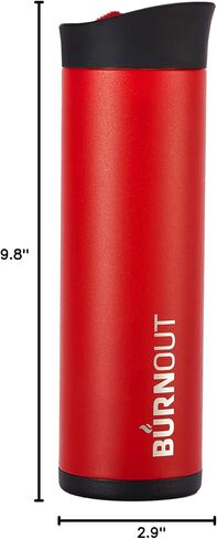 LEXO BURNOUT Temperature Regulating Travel Mug 12 oz Red - Drink NOW & Heat-Zorb Tech in Saudi Arabia