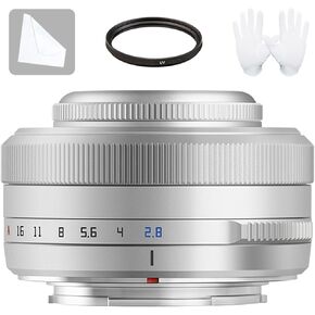 TTArtisan AF 27mm F2.8 XF Lens for Fujifilm X-Mount Camera XS10 X-A1 X-A10 X-A2 X-A3 X-A5 X-A7 X-M1 X-M2 X-H1 X-T1 X-T10 X-T2 X-T20 X-T3 X-T4 X-T100 X-T200 X-T30 X-PRO1 X-PRO2 XE1 XE2, Titanium Black in Kuwait