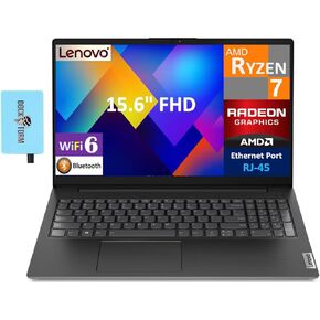 Lenovo V15 Business Labtop 15.6 "عرض FHD (AMD Ryzen 7 7730U (Beats I7-1255U) ، 40GB DDR4 ، 1TB PCIE SSD ، AMD Radeon ، WiFi 6 ، Bluetooth 5.2 ، WebCAM ، RJ-45 ، WIN 11 Pro) W/DKZ Port in Kuwait