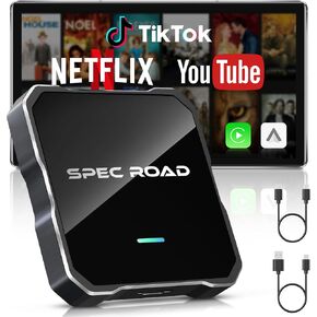 Auto Wireless Adapter for Car,Support Netflix/YouTube/TF Card,No Lag,Plug and Play in Saudi Arabia