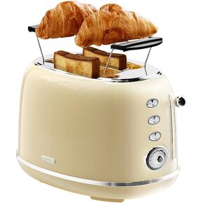 Wiltal Green Cute Retro Toaster 2 Slice with 1.58" Wide Slots, with Stainless Steel Lid, with Warming Rack, Preheat, Defrost, Countdown Timer Display in Saudi Arabia