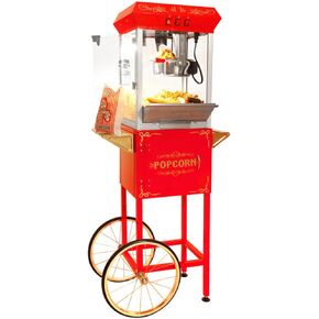 Great Northern Popcorn 639140OGQ Foundation Popcorn Machine with Cart, 8oz, Black in Saudi Arabia