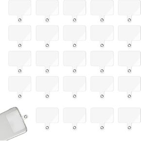 24 PCS Phone Lanyards Tabs ، علامة تبويب حبل شفافة للهاتف المحمول ، حامل سحر الهواتف الشاملة ، علامة تبويب حبل الهواتف المحمولة للهواتف المحمولة السلامة ، حامل مفاتيح الهاتف غير اللصق للرجال حالات الهواتف الذكية للرجال in Kuwait