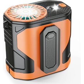Personal Waist Fan, 10 Speeds Powerful Airflow, Hands-FreeHanging Neck Fan, Portable Rechargeablewith up to 24H+ of Working Time, Wearable Belt Fan for Camping, Outdoor, Jobsite in Saudi Arabia