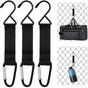 3 PCS Baseball Bag Hook for Fence ، Hooks Fence Metal for Baseball Bage Tennis Backs ، buckles multifunctional for boke backpacks backpacks out ourdive resport in Kuwait