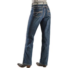 Wrangler Women's Aura Jennifer Dark Wash Bootcut Jeans Blue 16W x 32L in Saudi Arabia