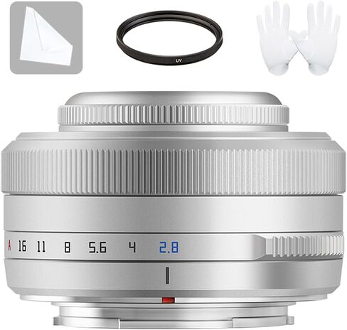 TTArtisan AF 27mm F2.8 XF Lens for Fujifilm X-Mount Camera XS10 X-A1 X-A10 X-A2 X-A3 X-A5 X-A7 X-M1 X-M2 X-H1 X-T1 X-T10 X-T2 X-T20 X-T3 X-T4 X-T100 X-T200 X-T30 X-PRO1 X-PRO2 XE1 XE2, Titanium Black in Kuwait