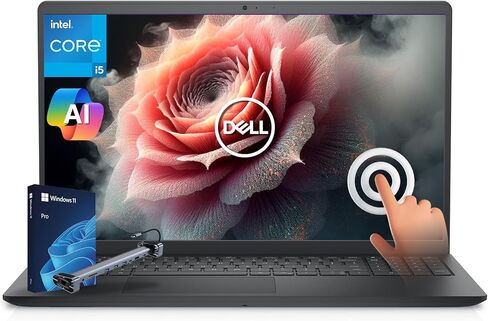 Dell Inspiron 15 3530 Screen Screen Laptop ، 15.6 "FHD Business Captop ، Intel Core I5-1334U ، 64GB RAM & 2TB SSD ، Lifetime Win 11 Pro مع 2 في 1 Dock التوسع وحامل الكمبيوتر المحمول in Kuwait