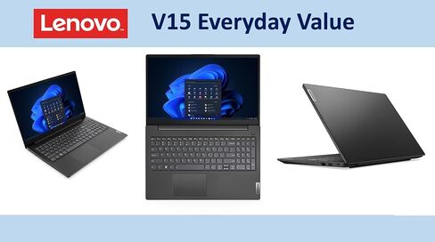Lenovo V15 Business Labtop 15.6 "عرض FHD (AMD Ryzen 7 7730U (Beats I7-1255U) ، 40GB DDR4 ، 1TB PCIE SSD ، AMD Radeon ، WiFi 6 ، Bluetooth 5.2 ، WebCAM ، RJ-45 ، WIN 11 Pro) W/DKZ Port in Kuwait