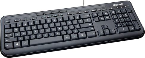 Microsoft Wired Desktop 600 (Black) - لوحة المفاتيح السلكية وسرد الماوس. اتصال USB. التصميم المقاوم للتسرب. سد والتشغيل in Saudi Arabia