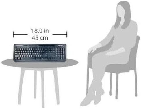 Microsoft Wired Desktop 600 (Black) - لوحة المفاتيح السلكية وسرد الماوس. اتصال USB. التصميم المقاوم للتسرب. سد والتشغيل in Saudi Arabia