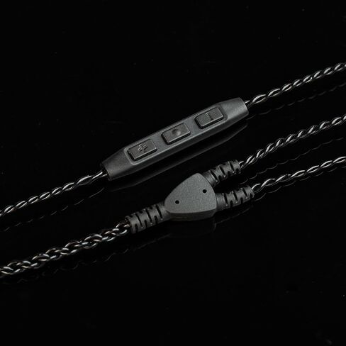Kinboofi ZS10 Pro USB C in Ear Monitor IEM Earphone Cable,KBEAR Type-c IEM Cable,4N high-Purity ofc Silver-Plated Upgrade Earphones Wire for ZSN PRO X/AS24/EDX PRO/Csator (USB C-2PIN, Dark, with Mic) in Saudi Arabia