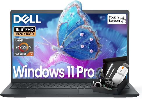 Dell 3535 Inspiron 15 Touchscreen Business & Student Labstop Computer ، 15.6 "عرض FHD ، AMD Ryzen 7 7730U 8-Core (Beats I7-1355U) ، 32GB RAM in Saudi Arabia