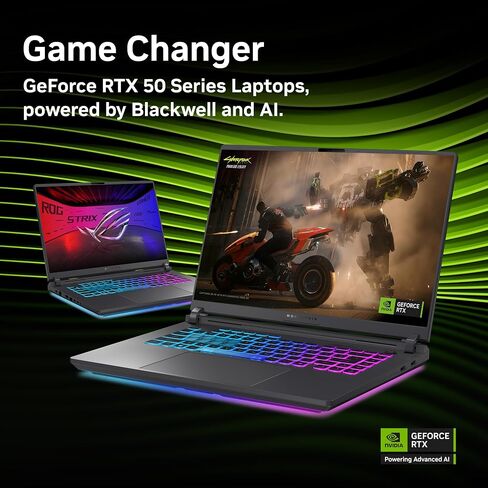 ASUS ROG Strix G16 (2025) Gaming Laptop, 16" FHD+ 16:10 165Hz/3ms Display, NVIDIA® GeForce RTX™ 5050 Laptop GPU, Intel® Core™ i7 Processor 14650HX, 16GB DDR5, 1TB PCIe Gen 4 SSD, Wi-Fi 7, Win 11 Home in Saudi Arabia
