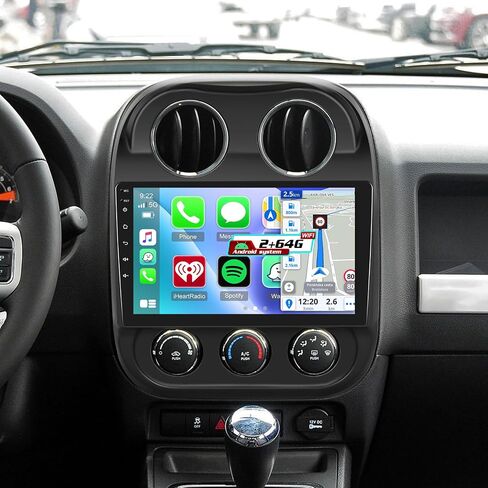 EKAT [2G +64G] شاشة 10 بوصة لـ Jeep Compass Patriot Radio 2010-2016 ، Sterroid Compass Car Stereo مع Carplay/Android Auto/1080p/Bluetooth/WiFi +AHD Camera in Kuwait