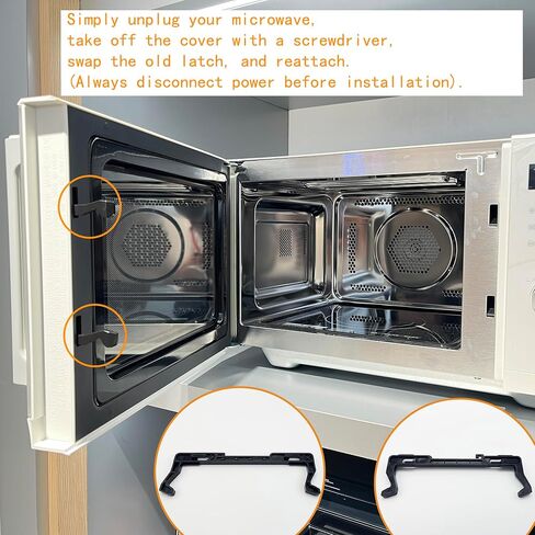 5304522796 استبدال مزلاج باب الميكروويف ل Frigidaire ، Kenmore ، Electrolux ، Kelvinator ، Westinghouse ، Sears ، Gibson | استبدال AP6979662 ، 4977138 ، PS12746282 ، EAP12746282 in Kuwait